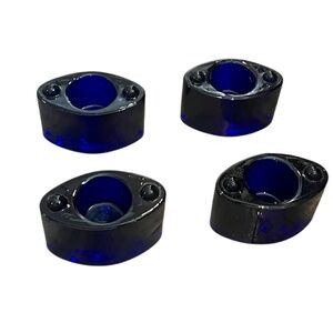 Vintage Design Ideas Cobalt‎ Blue Votive Cats Eye Glass Tea Light Candle Holder